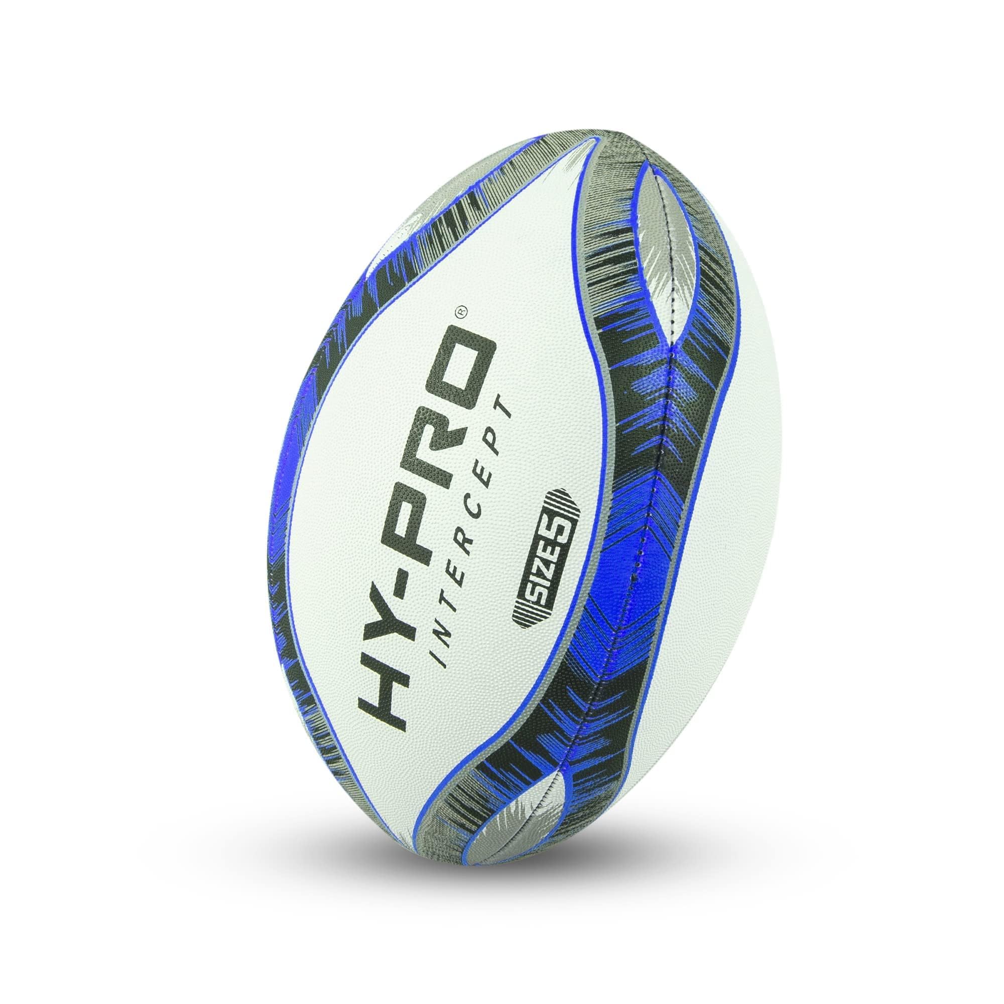 Hy-Pro Intercept Rugby Ball - Rugby Ball for Kids and Adults, For Use in the Gar