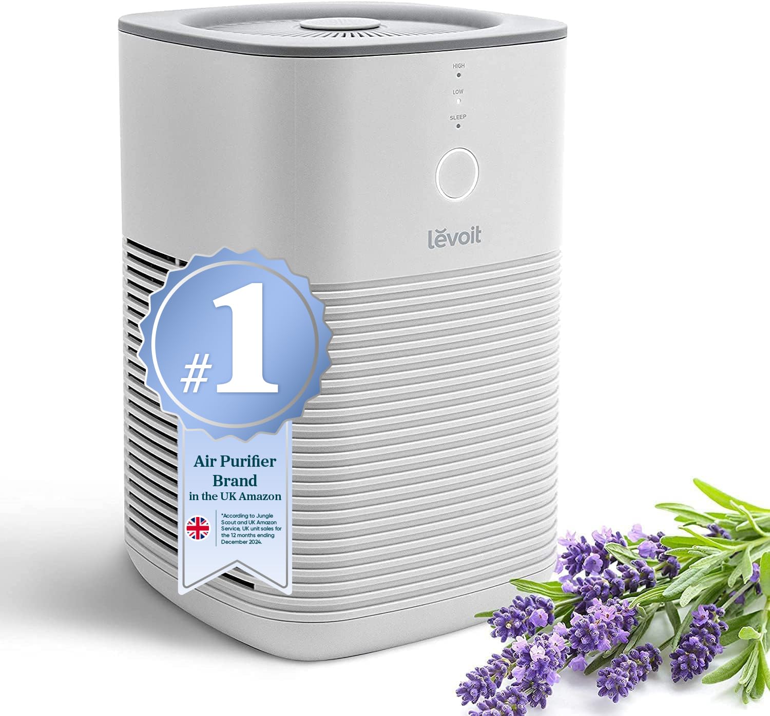 Levoit HEPA Air Purifier for Bedroom Home, Quiet Sleep Mode | Fragrance Sponge, 
