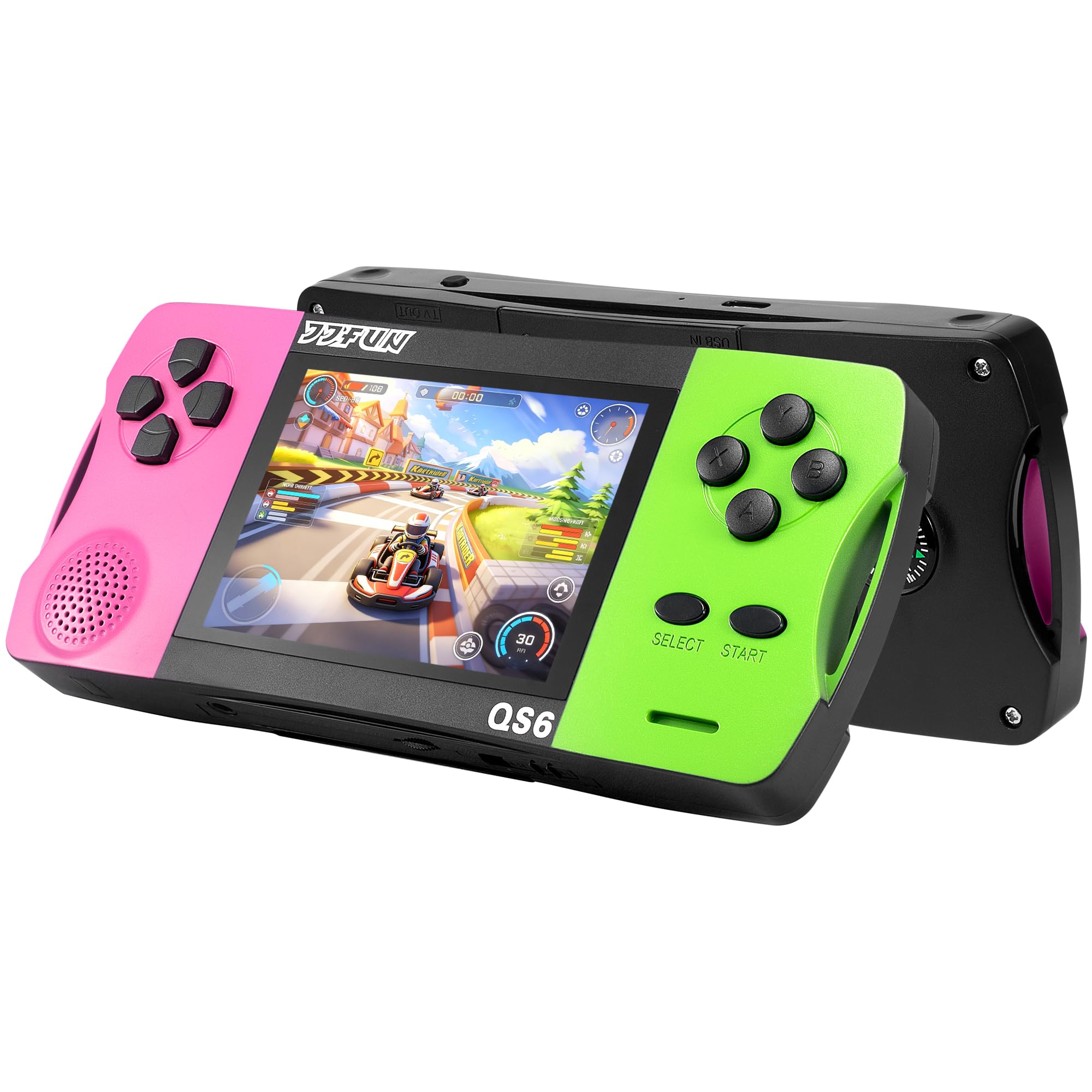 JJFUN Handheld Game Console for Kids – 216 Built-in HD Classic Video Games, 3.5'