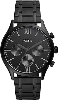 Fossil Fenmore Midsize Multifunction Black Stainless Steel Watch BQ2365