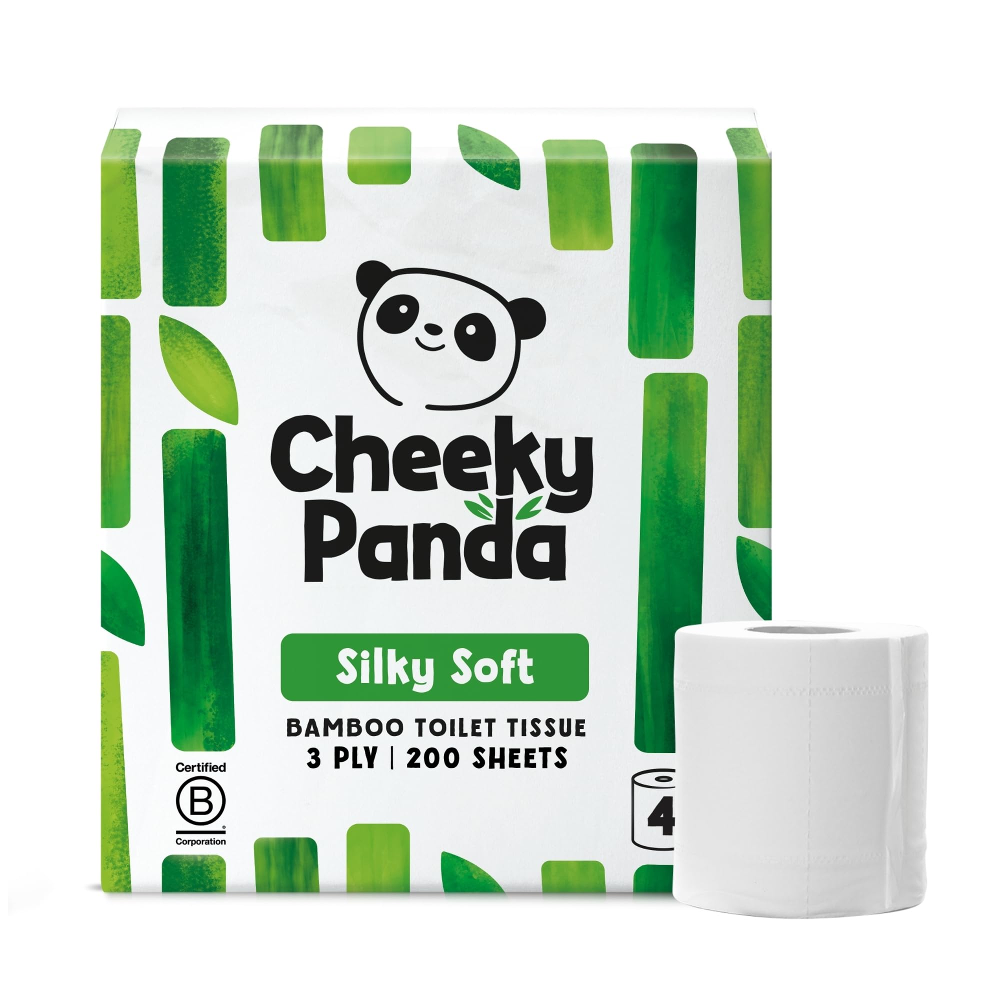 Bamboo Toilet Paper - 4 Rolls of Toilet Paper | Plastic Free Packaging and Susta