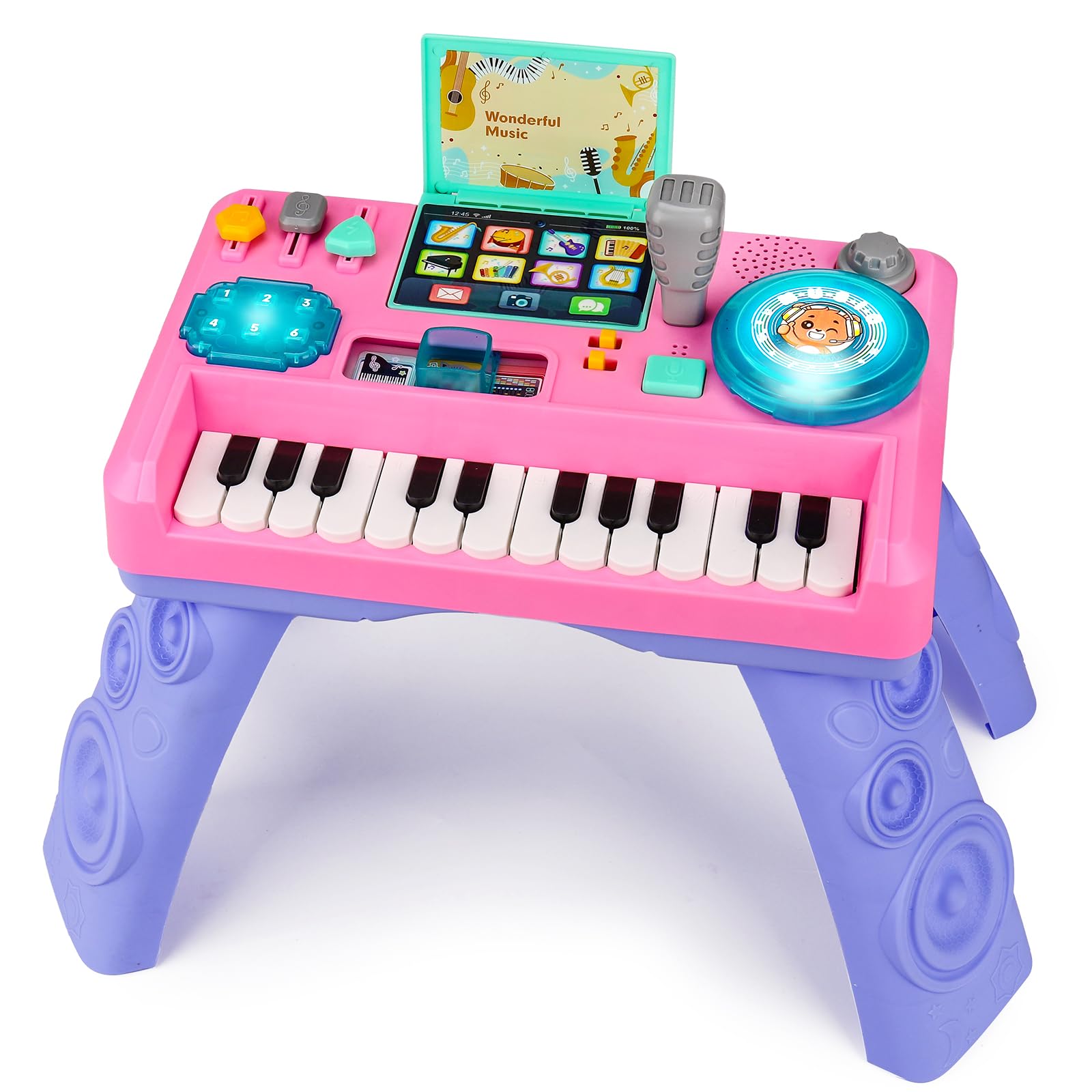 Baby DJ Table for Toddlers 1-3, Baby Musical Piano Toys 6-9-12-18 Months | Toddl