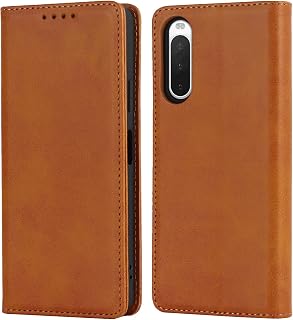【Hamany】 対応 Xperia 10 iv ケース 手帳型 エクスペリア10 iv ケース カード収納 -ファッションライトブラウン