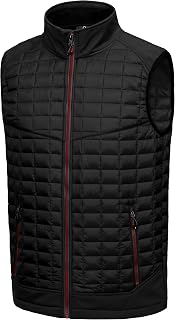 Little Donkey Andy Men’s Lightweight Puffer Vest, Warm Outdoor Sleeveless Jacket for Golf Hiking Running