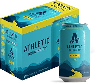Athletic Brewing Company Non-Alcoholic Beer Run Wild IPA, 12pk, 12 Fl Oz Cans, 0.01% ABV