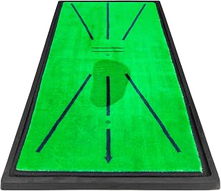 Golf Style Golf Mat, Golf, Practice, Mat, Swing Training, Practice Equipment, Indoor, Outdoor, Artificial Turf, Rubber Mat, Shot Mat, For Practice