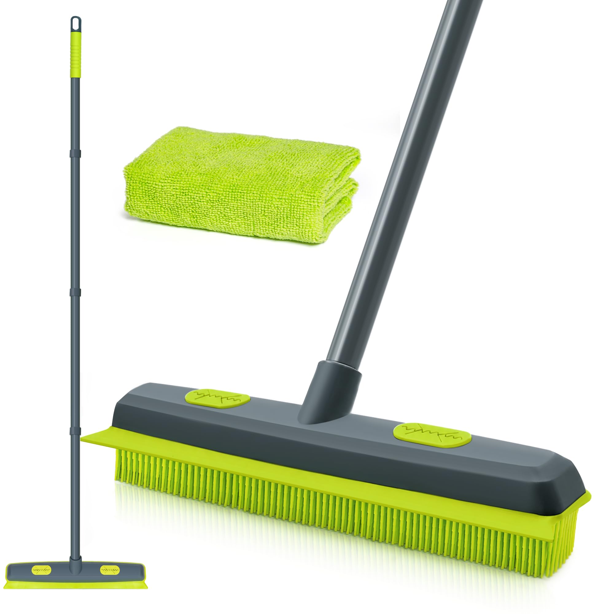 TidyBliss Balai Caoutchouc Brosse avec Raclette, Enlève les Coiffeur Poils Anima