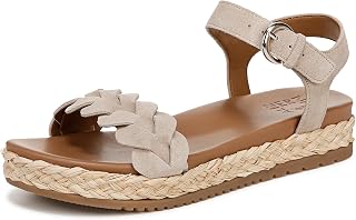 Naturalizer womens Neila Casual Ankle Strap Sandal Flat Sandal