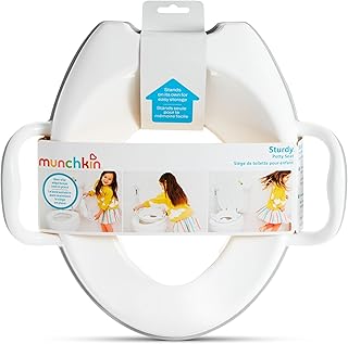 Munchkin Sturdy Potty Seat | Potty Training Toilet Seat with Handles and Legs | Ideal for Toddler and Children | Grey