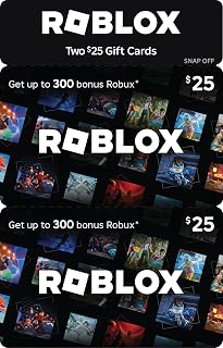 Roblox Physical Gift Cards | [Includes Free Virtual Item] Multipack 2 x $25 - $50