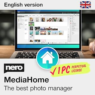 Nero MediaHome Photo Manager | Sort, Organise & Manage Photos with AI | Rename Pictures, Create Slideshows & Find Images Faster | Lifetime Licence | 1 PC | Windows 11 / 10