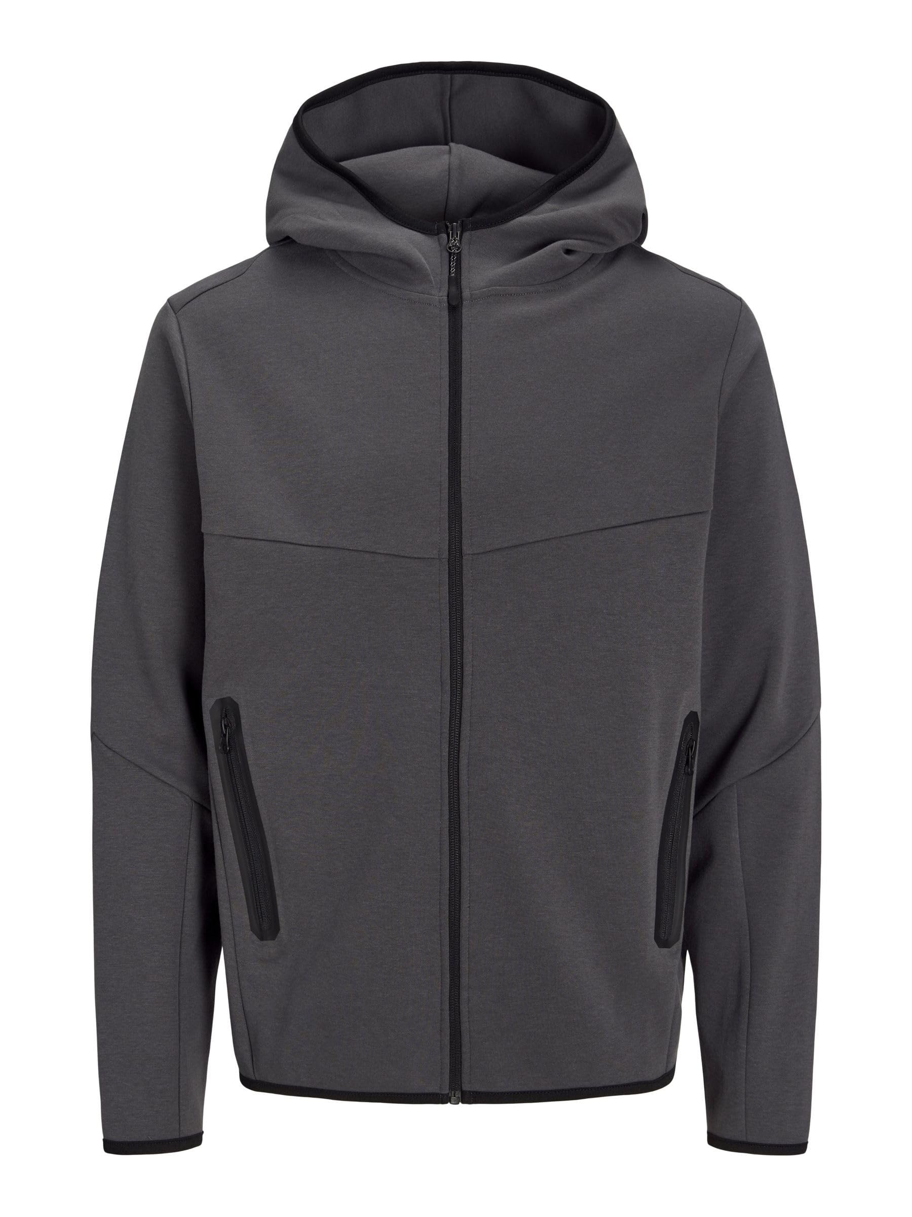 JACK & JONES Zip Hoodie Plain Zip Hoodie