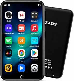 MP3 Player with Bluetooth and WiFi, ZAQE 16GB Music Player with Spotify,Pandora,4" Touch Screen Android MP4 MP3 Player for Kids with Audible
