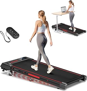 Walking Pad, FOUSAE 3 in 1 Max 6.2 MPH Treadmill for Home with Double Frame 330 LB Weight Capacity, Powerful 2.5 HP Wider Belt Walking Pad with 9% Incline, 12 HIIT Programes, Magnetic Remote Control