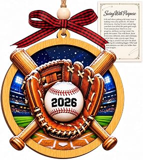Baseball Ornaments for Christmas Tree, Baseball Christmas Ornaments 2026