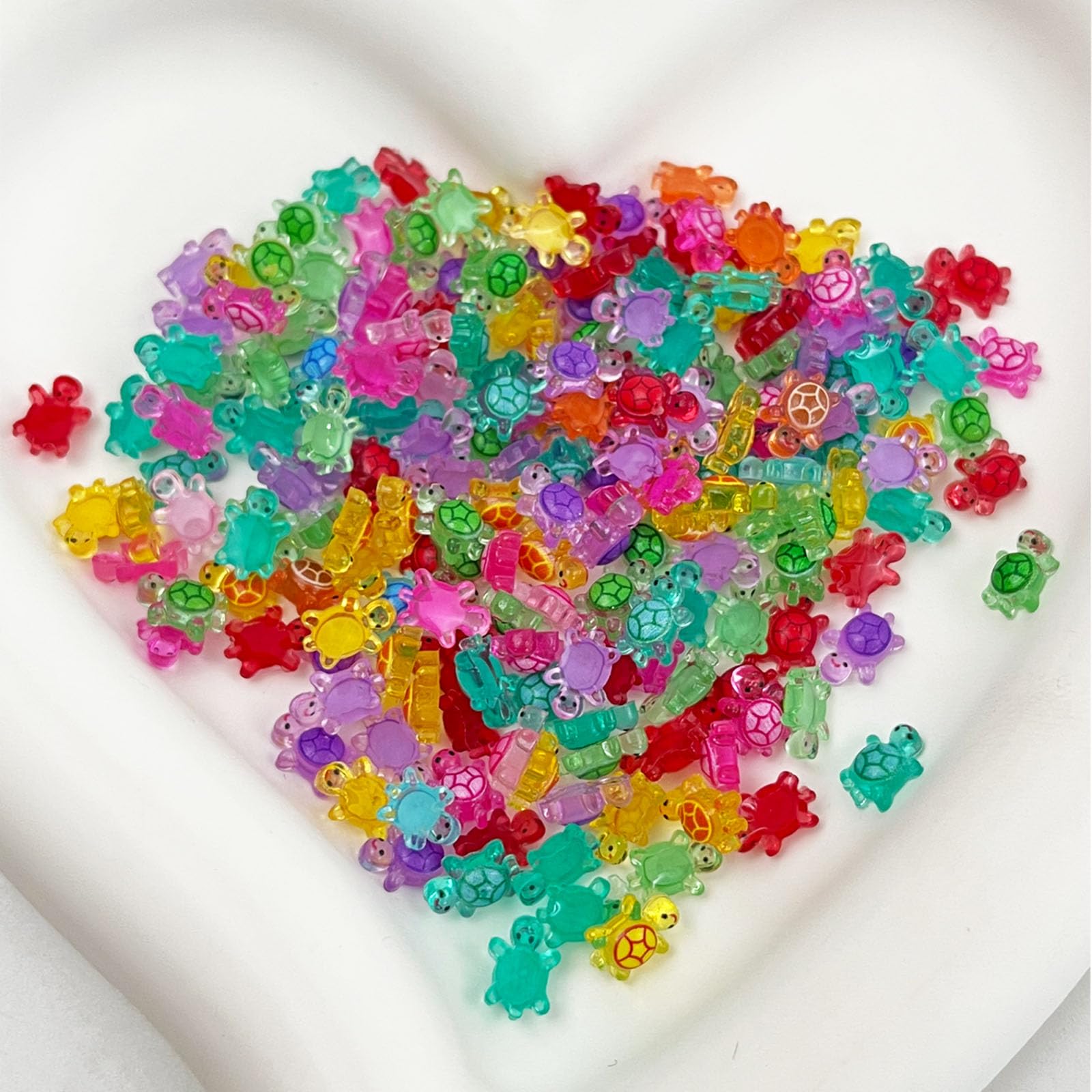 200 Pieces Mini Turtles Figurines, Mini Resin Turtles Glow in the Dark Figurines
