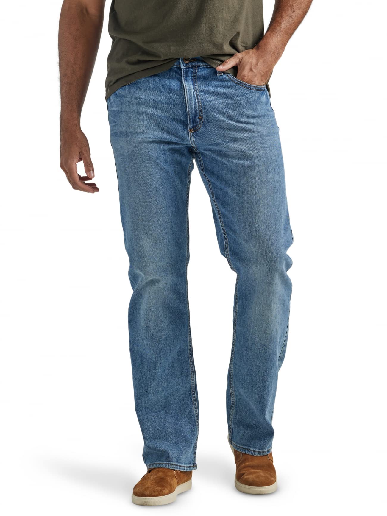 Wrangler Authentics Mens Premium Relaxed Bootcut Jean