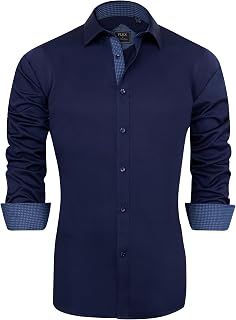 J.VER Pantalones de Pijama Button Down Shirt for Men