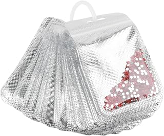 50PCS Diamond Painting Beads Storage Bags | Reusable Ziplock Pouches for DIY Diamond Art, Gem &amp; Bead Organizer, Craft Supplies Storage Accessories