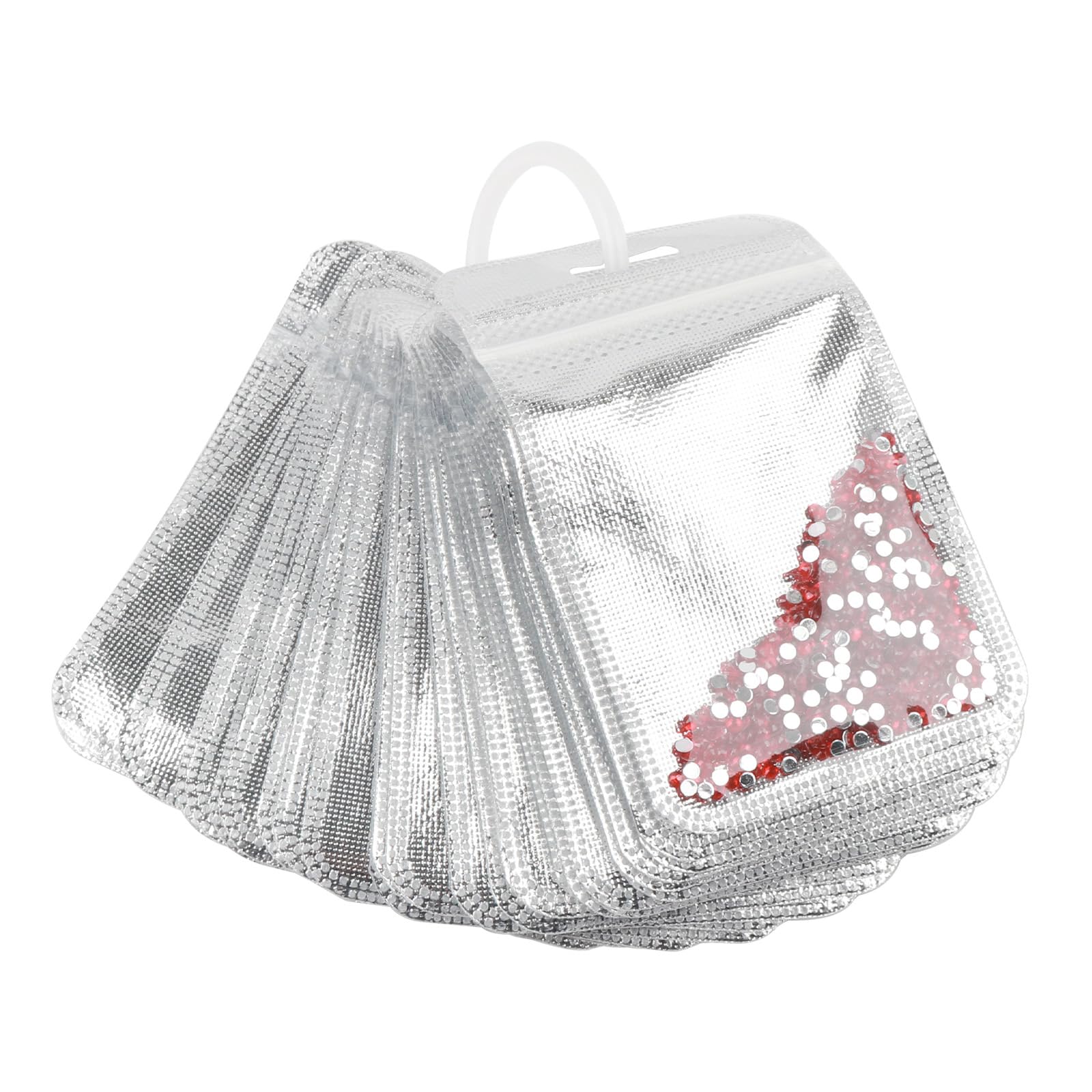 50PCS Diamond Painting Beads Storage Bags | Reusable Ziplock Pouches for DIY Dia