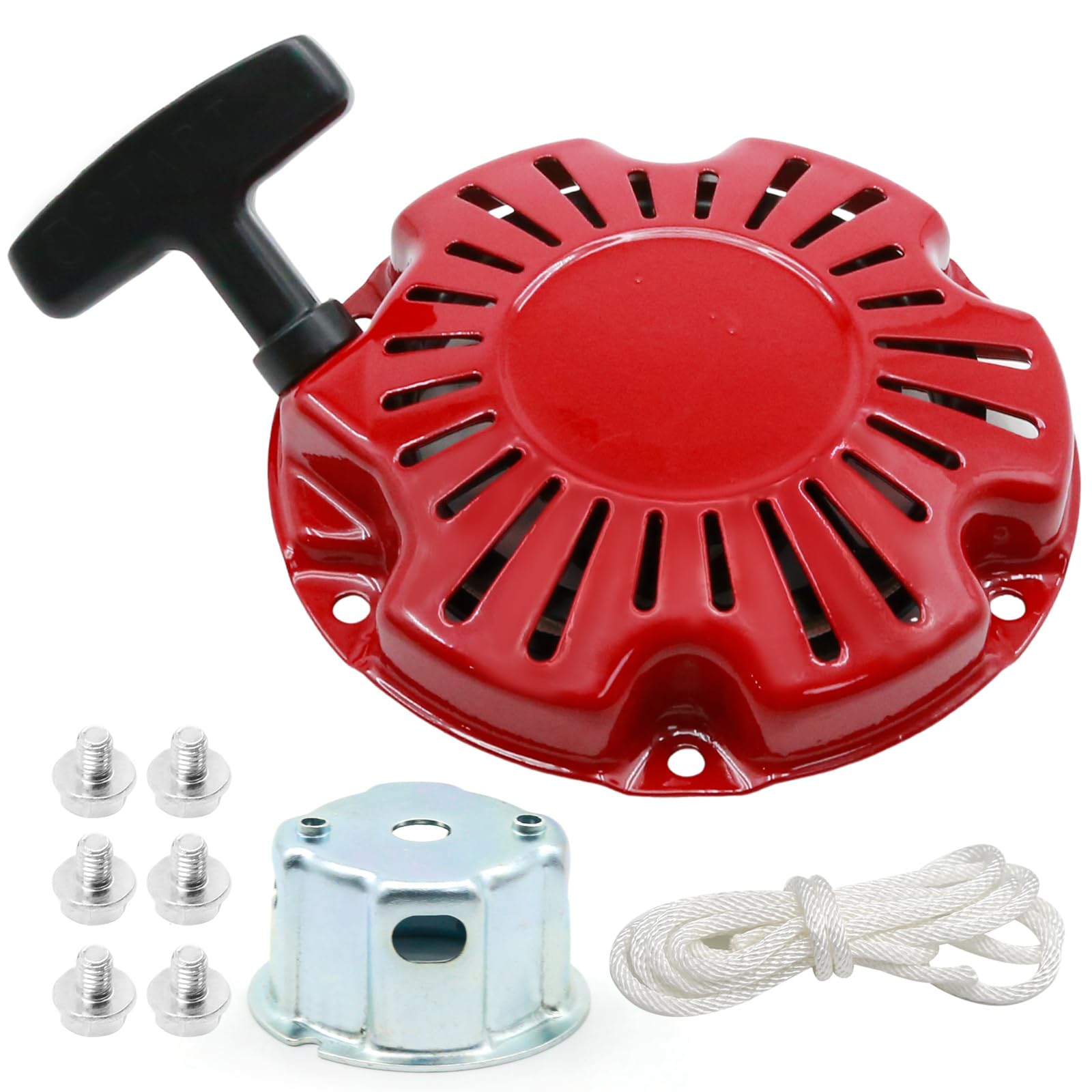 Hoypeyfiy 28400-Z0D-V03ZA Recoil Pull Starter Assembly, Red Recoil Starter Pull 