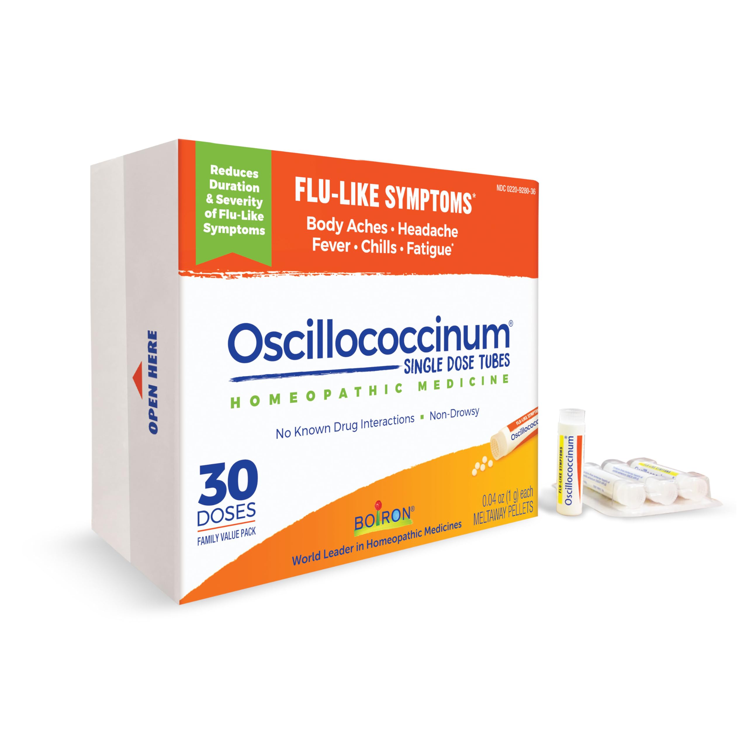 Boiron Oscillococcinum for Relief from Flu-Like Symptoms of Body Aches, Headache