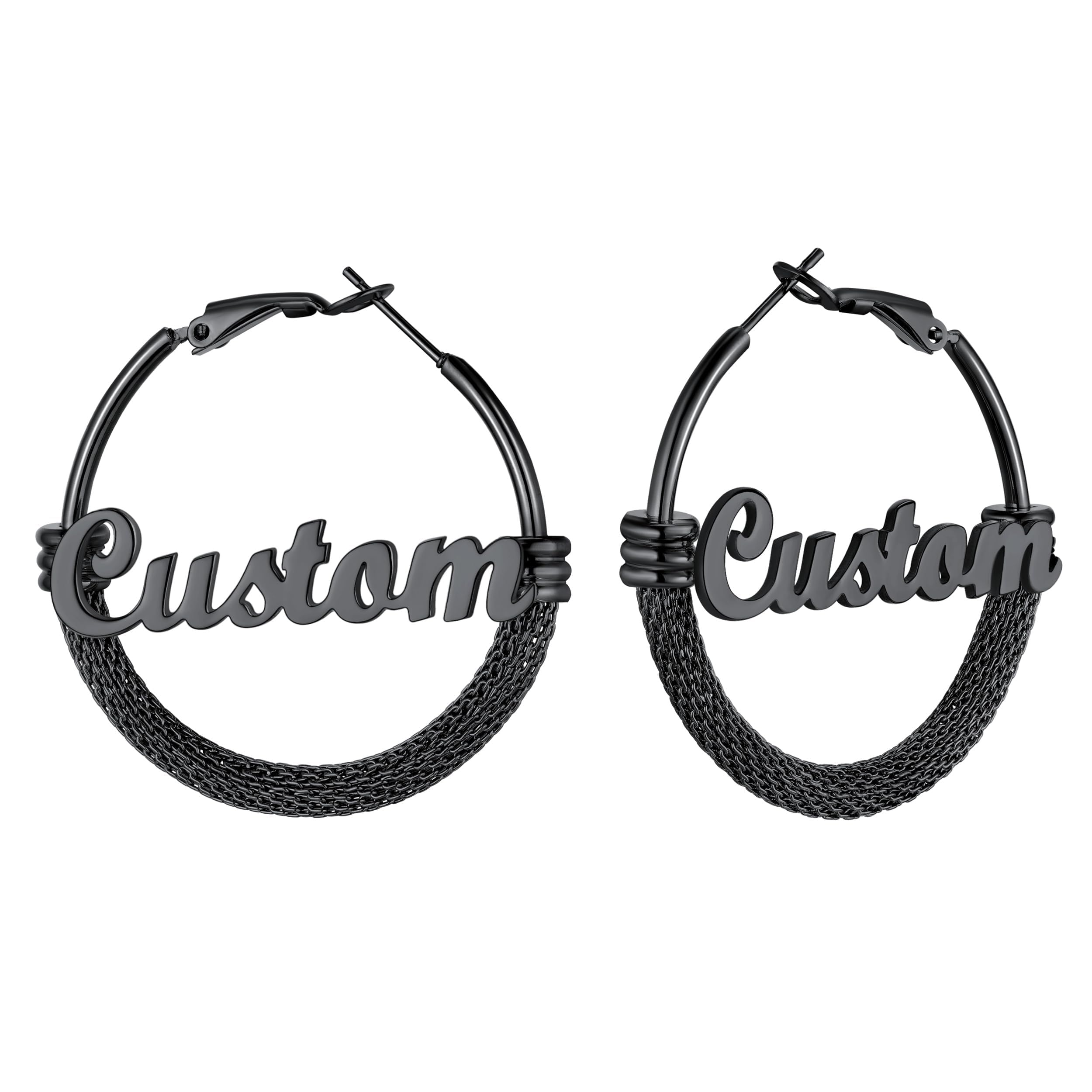 PROSTEEL 14K Gold PLated Hoop Earrings for Women Stainless Steel