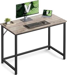 VASAGLE Computer Desk, Metal Frame, 100 x 50 x 76 cm