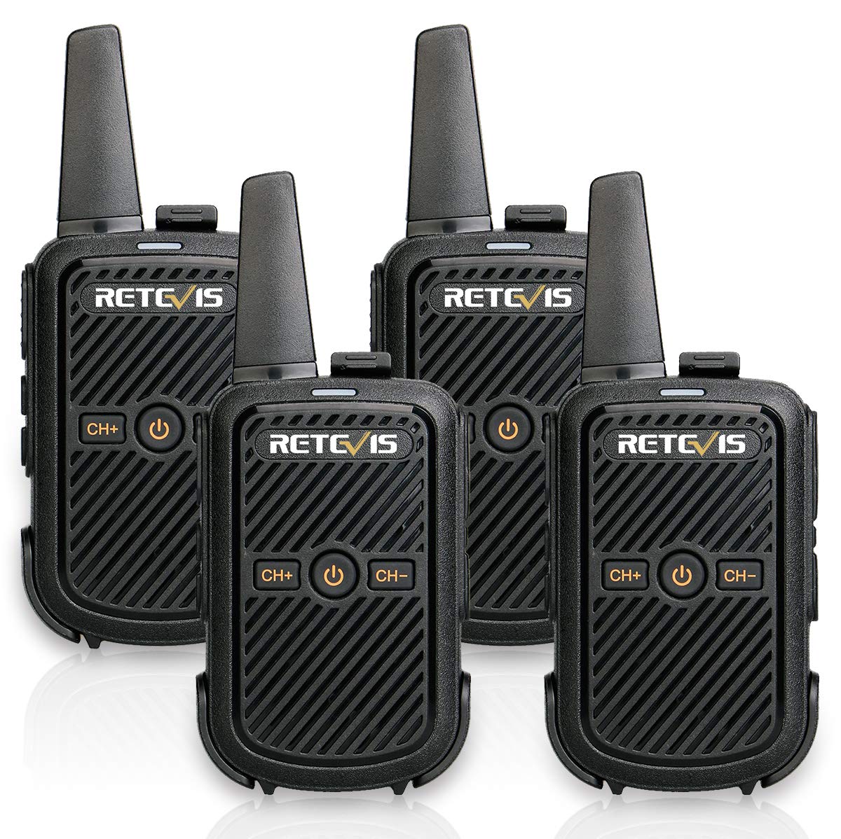 Retevis RT15 Walkie Talkies, 2 Way Radio Long Range for Adults (4 Pack) | for Re
