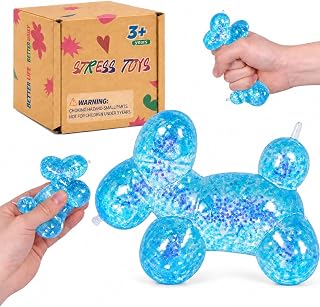 Graphinza Squeeze Toys – Balloon Dog Squishy Squeeze Toy (Blue1, 9cm)