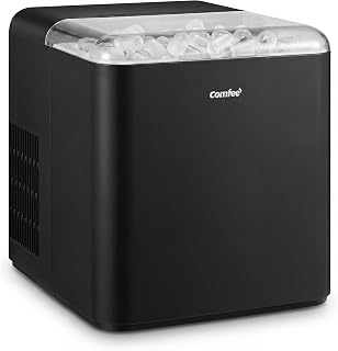 Comfee 33lbs Countertop Bullet Ice Maker, Self-Cleaning, with Ice Scoop