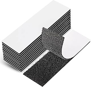 EOTW 18 Pack Hook Loop Tape Heavy Duty, 1" x 4" Strong Tape Double Sided Adhesive Sticky Reusable Hook and Loop Interlocking Mounting Tape