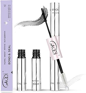 GAQQI Lash Cluster Glue, Waterproof Bond and Seal Lash Glue, Black - 10ml | Strong Hold 3-7days, Latex-free & Formaldehyde-free, Waterproof, For Cluster/ Individual/ Strip Lashes, Easy to Use