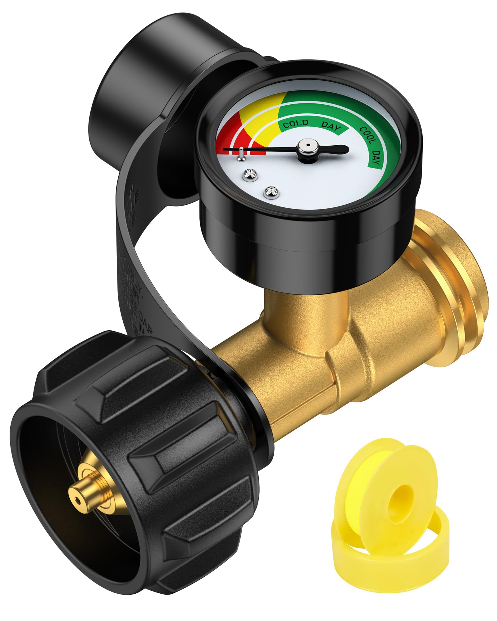 GasXpert Propane Tank Gauge Level Indicator, Gas Grill Gauge for 5-40lbs Propane