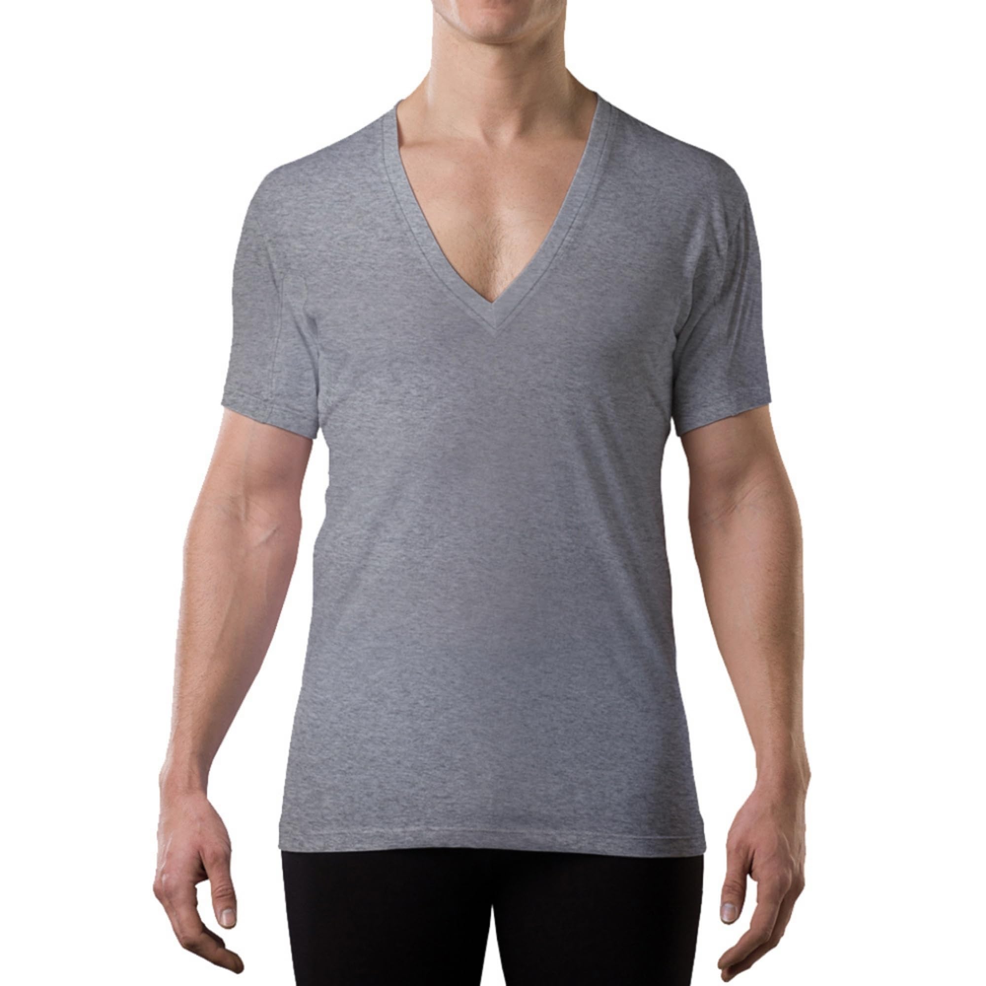 THOMPSON TEE The Men's Sweatproof Undershirt - Cotton Deep V Neck - Original Fit
