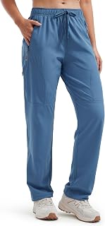 Libin Women's Trekking Trousers Lightweight Quick Dry Waterproof Cargo Travel Casual Safari Hiking Parachute Walking Trousers
