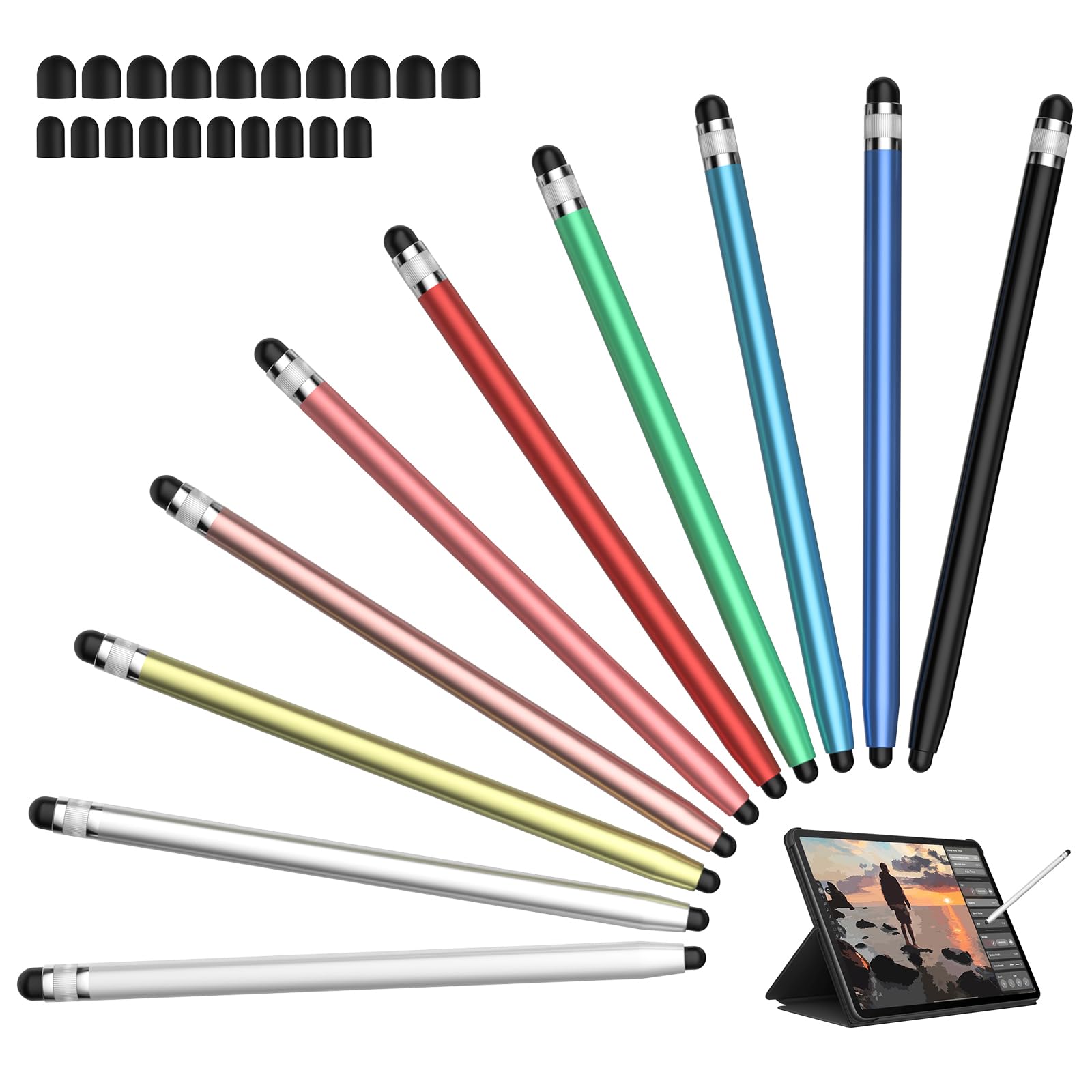 Stylus 10Pcs, Stylus Pen for Touchscreen iPad iPhone Duo Android Stylists | Univ