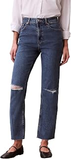 Calvin Klein Women's High Waisted Straight Jeans
