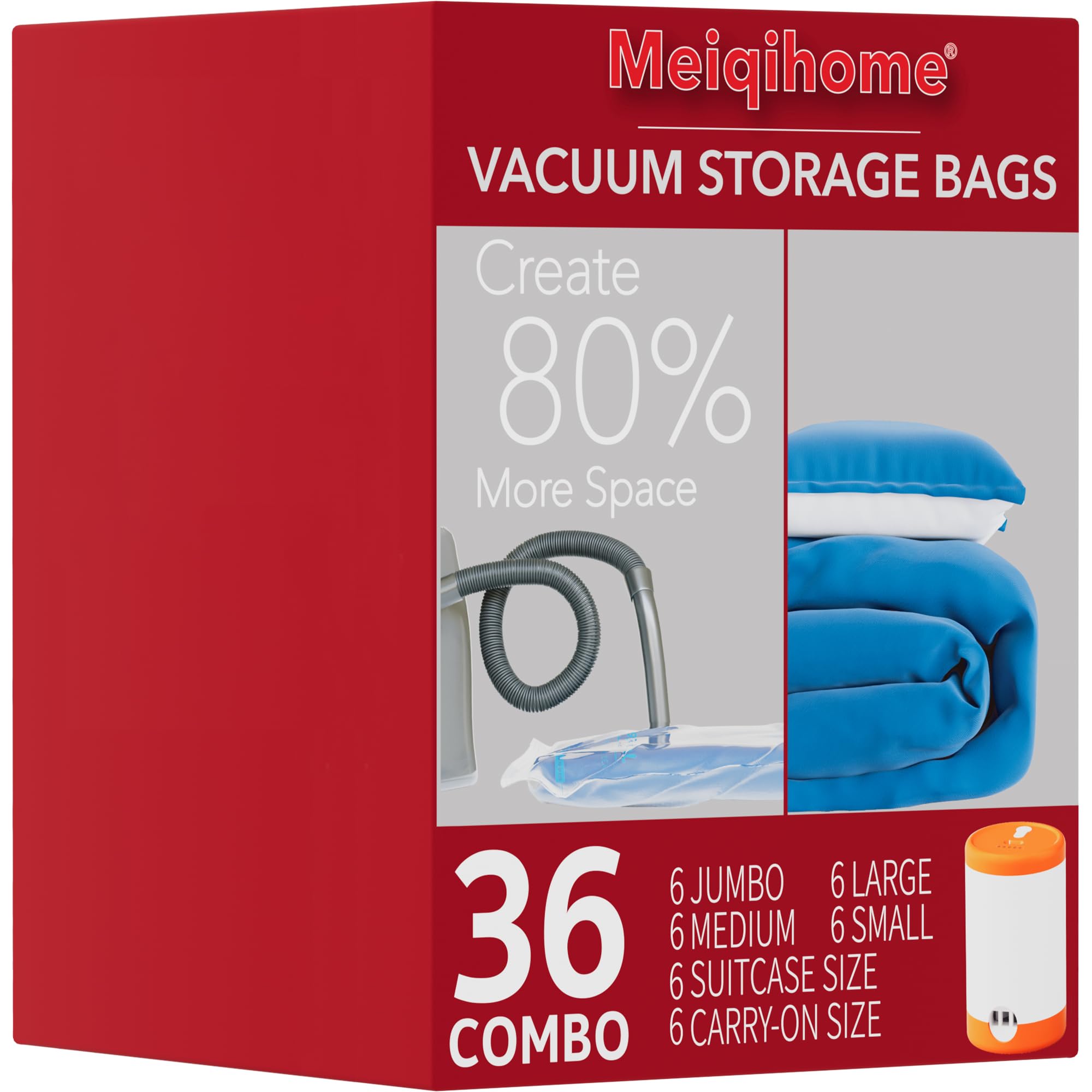 Vacuum Seal Bags for Clothing Travel & Home Storage, travel vacuum bags with pum