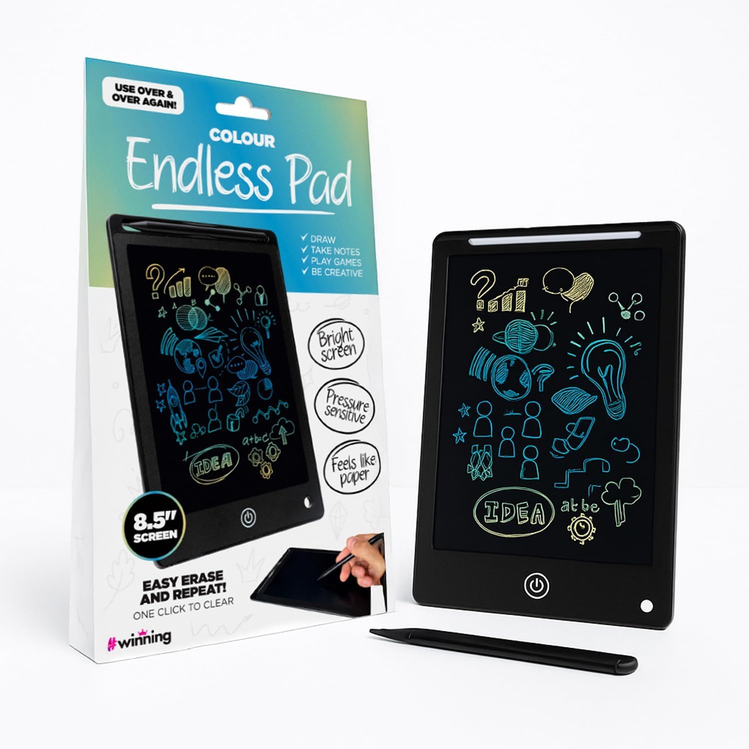 #winning Endless Drawing Pad Colour Reusable Electronic LCD Sketch Doodle Notepa