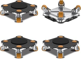 ONEON Furniture Mover with Wheels - Add Black Connect Dolly Pro 4 Pack