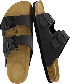 CUSHIONAIRE Men's Sandal with Cork Footbed Wool with +Comfort