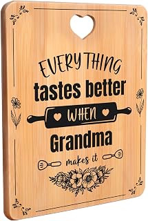 Grandma Gifts, Grandma Birthday Gifts - Engraved Bamboo Cutting Board