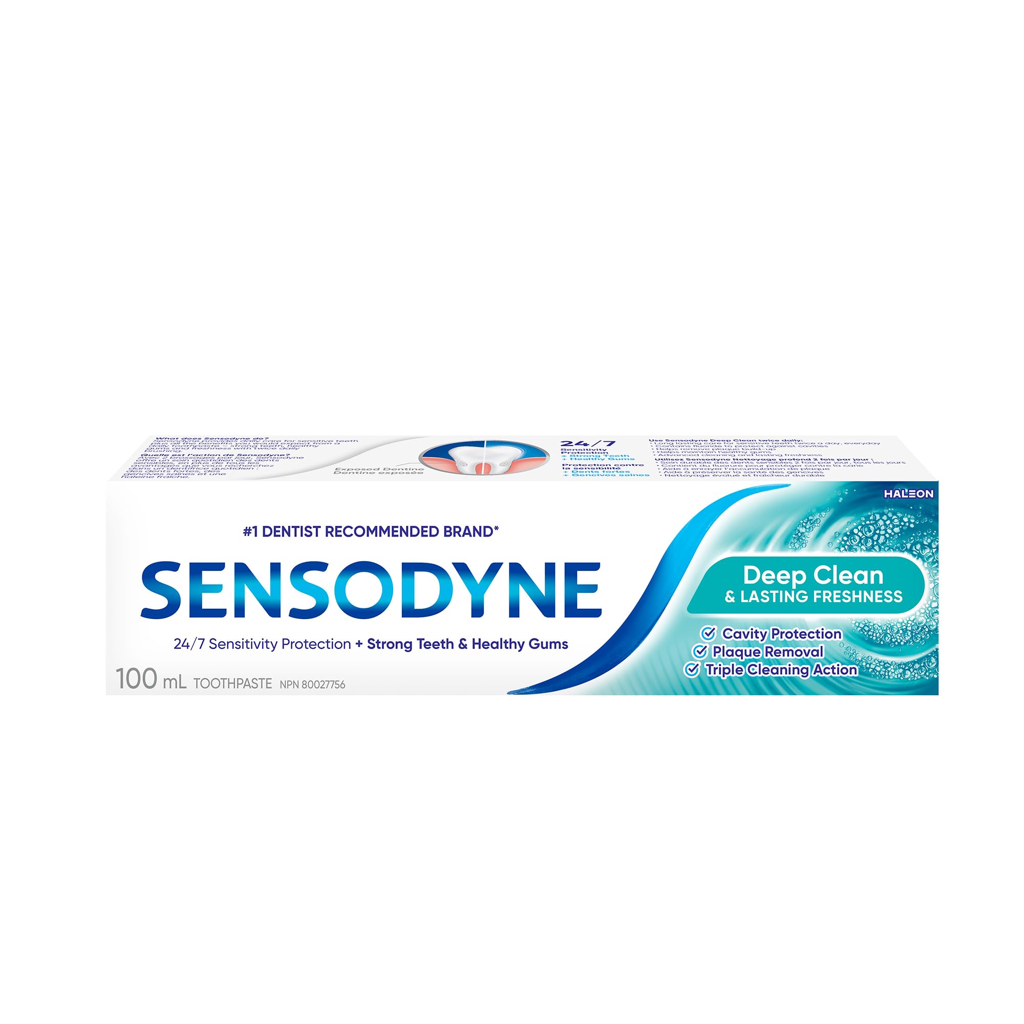 Sensodyne Deep Clean Toothpaste for Sensitive Teeth, 100mL