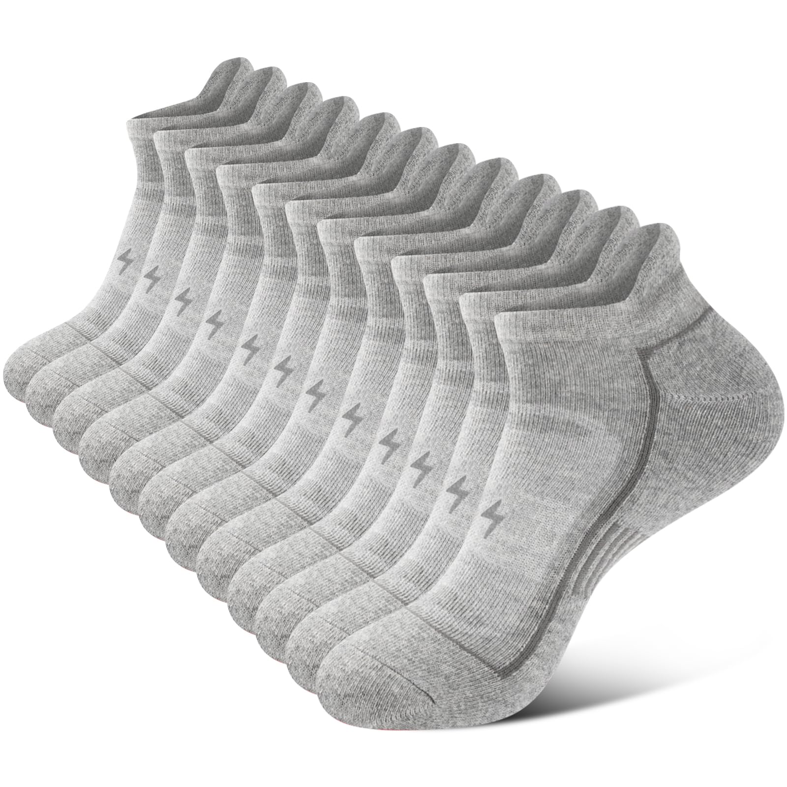 Cirorld Mens Ankle Running Socks, Athletic Cushioned Low Cut Moisture Wicking Co