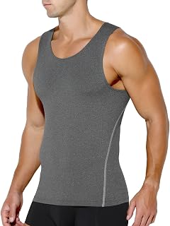 Mens Body Shaper Vest Sleeveless Compression Muscle Shaping Vest