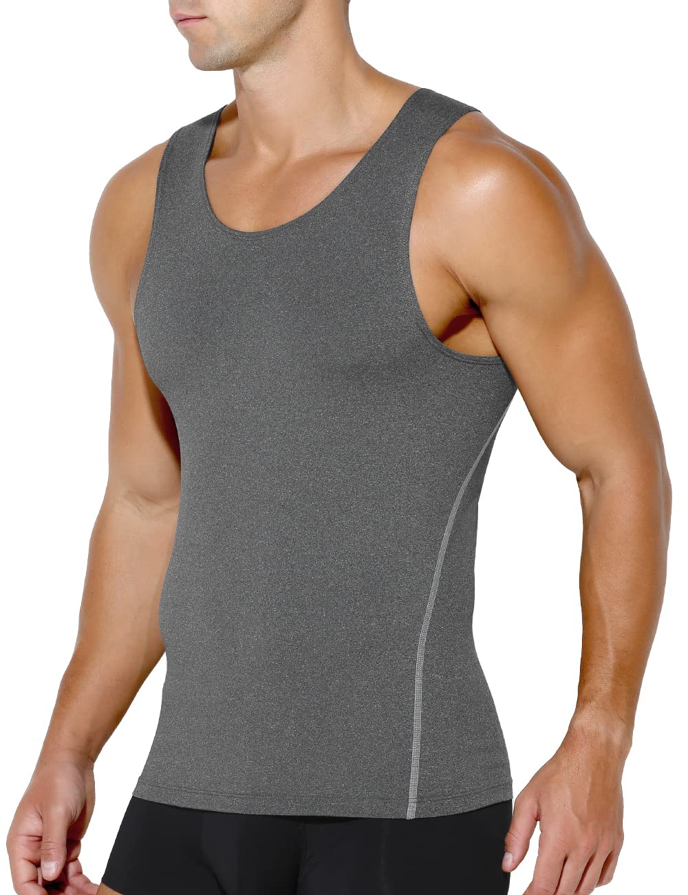 Mens Body Shaper Vest Sleeveless Compression Muscle Shaping Vest