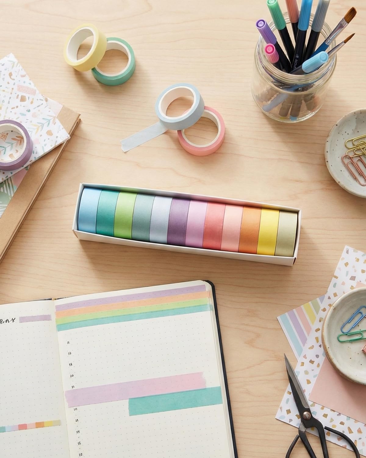 12pcs Colorful Theme Stickers with Different Patterns, Decorative Stickers for D