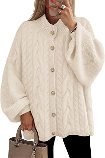 ZESICA Women's Oversized Chunky Knit Cardigan Sweaters Fall Fashion