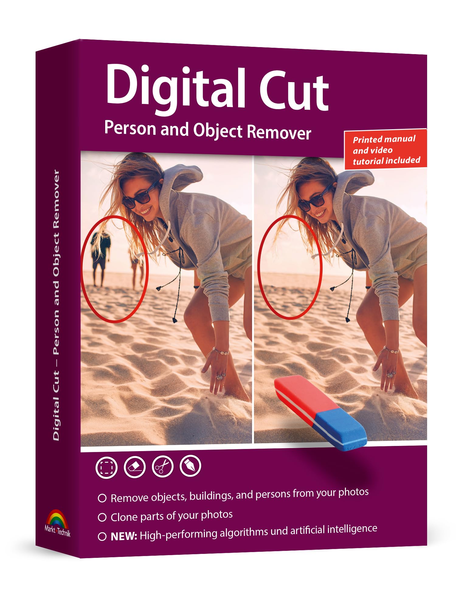 Digital Cut - Objects and Persons Remover from photos - Image editor for Win 11,
